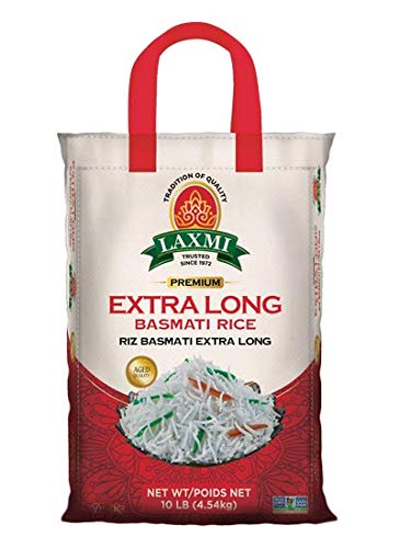 Laxmi Extra Extra Long Grain Riz Basmati Rice - 10 lbs. Bag