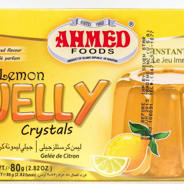 AHMED Halal Jello Vegetarian Crystal Jelly, Lemon, 70g