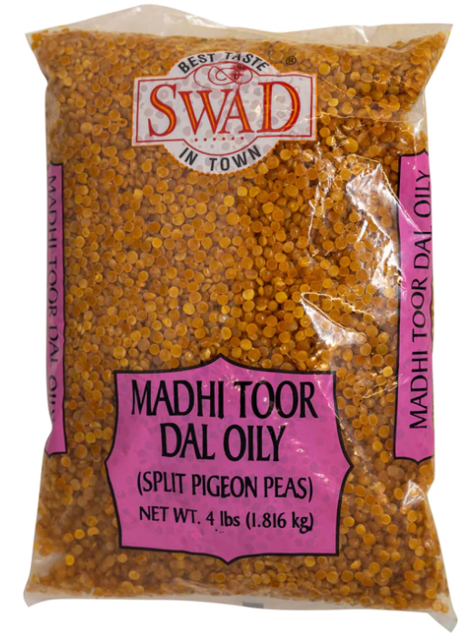 Swad Madhi Toor Dal Oily  (Split Pigeon Peas) 4 lbs