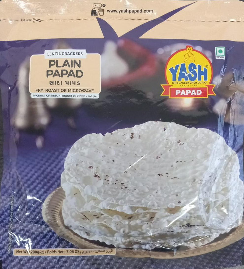 Yash Papad Plain Papad, 200g