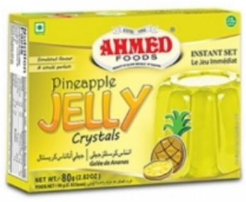 AHMED Halal Jello Vegetarian Crystal Jelly, Pineapple Apple 70g