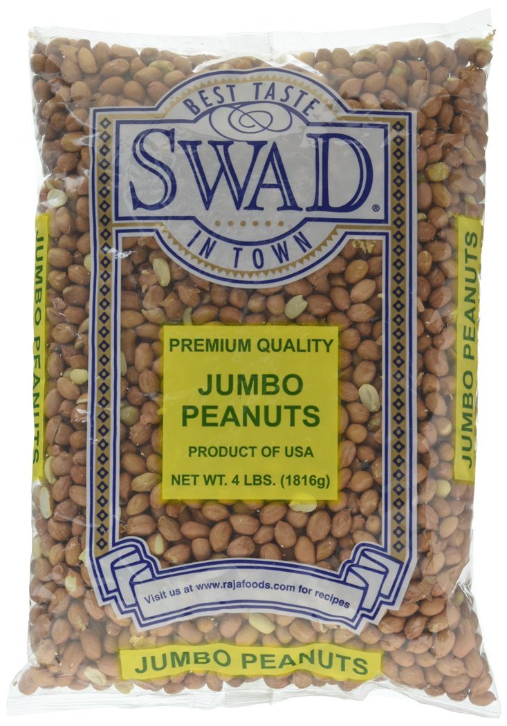 Swad Jumbo Raw Peanuts, 4 Pound