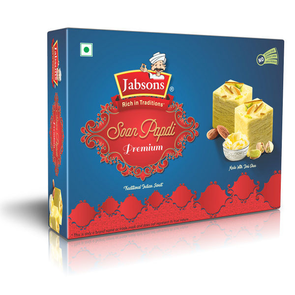 Jabsons Soan Papdi (Desi Ghee), 500g, Best Before 31 January 2024