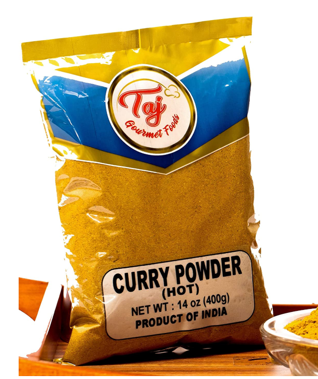 TAJ Hot Curry Powder 11-Blend Mix, 14oz (400g)