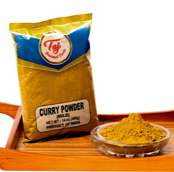 TAJ Mild Curry Powder 11-Blend Mix, 14oz (400g)