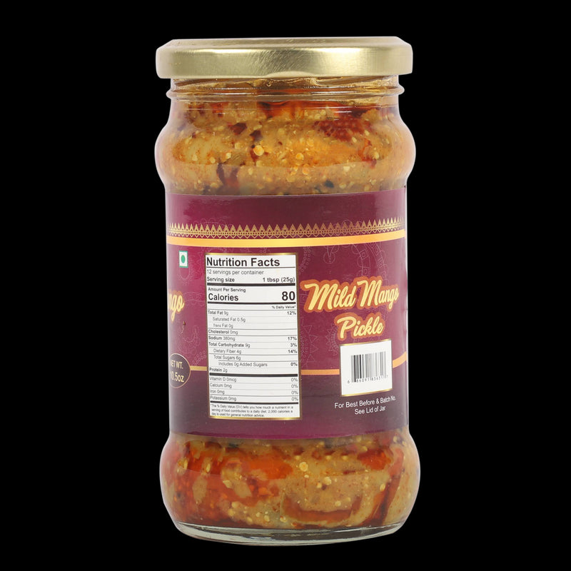 TAJ Mild Mango Pickle, (Mild Mango Achar), 300g (10.5oz)