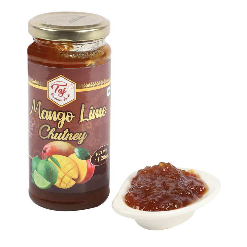 TAJ Mango Lime Chutney, 320g (11.28 Oz)