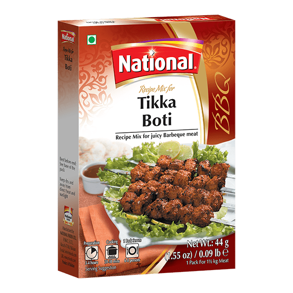 National Tikka Boti Recipe Mix 1.55 oz (44g)