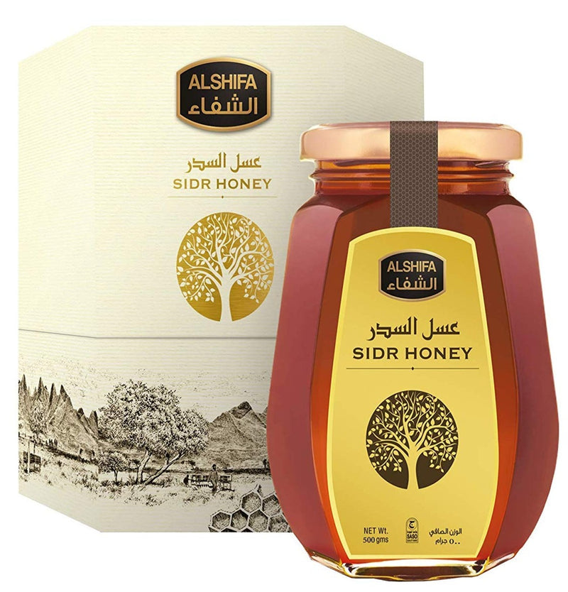 AL SHIFA All Natural Pure Raw Sidr Honey, Gold, 250g