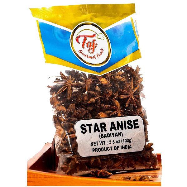 TAJ Star Anise Seeds (Whole Pods), Badian Khatai
