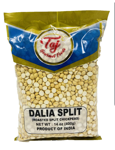 TAJ Dalia Split (Roasted Split Chickpeas Daliya), 400 Grams