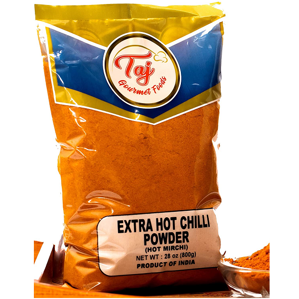 TAJ Extra Hot Chilli Powder (Various Sizes Available)