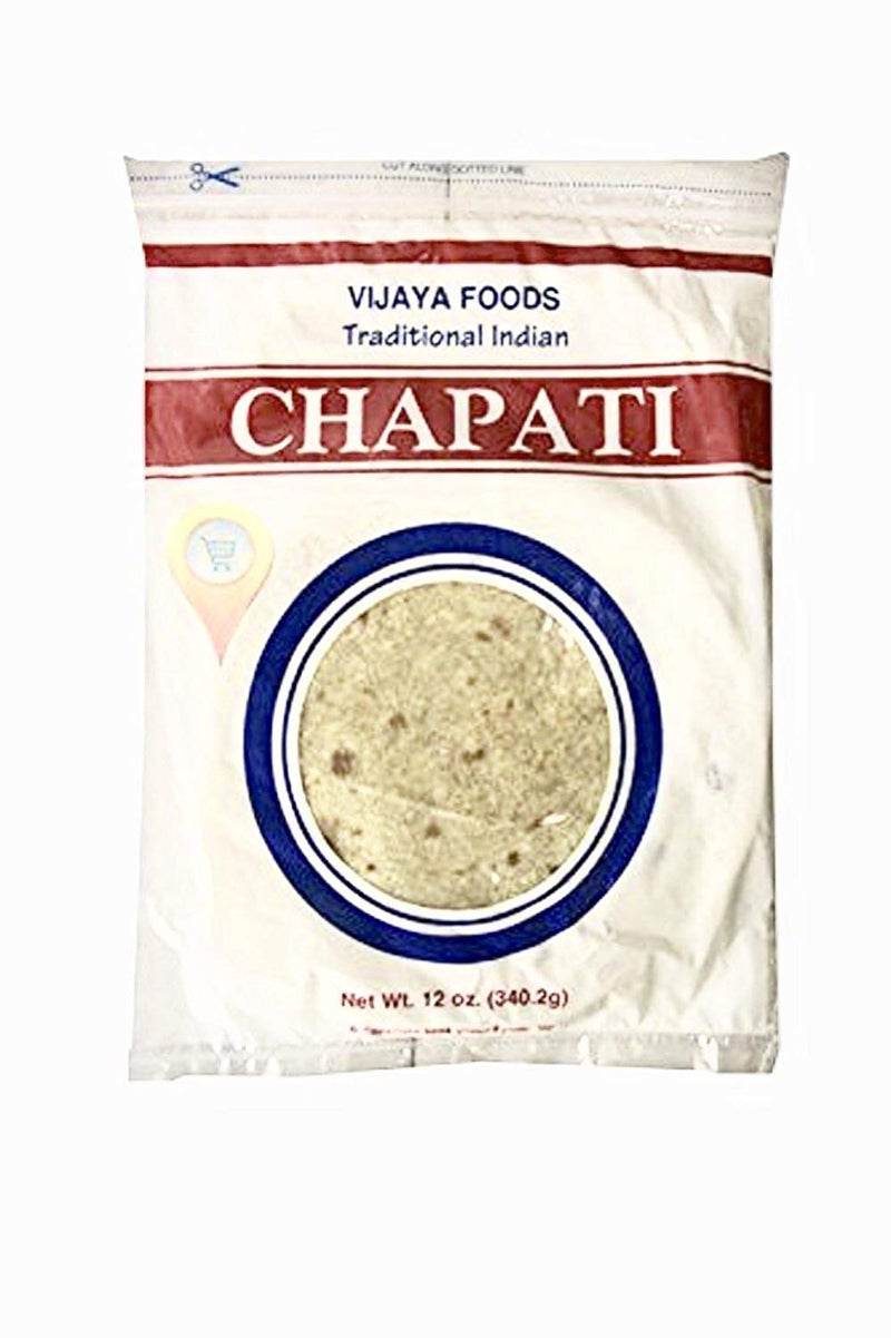 Vijaya Chapati Traditional Indian Roti | Fresh Ready-to-Eat Roti | Buy at Gandhi Foods, Skokie