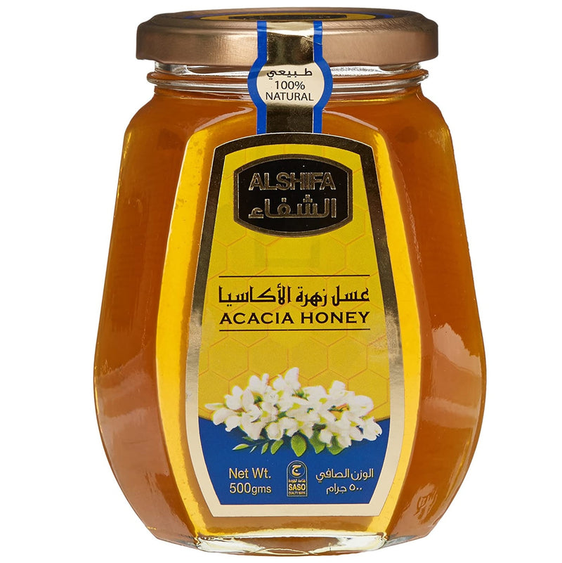 AL SHIFA All Natural Pure Acacia Honey, 500 Grams