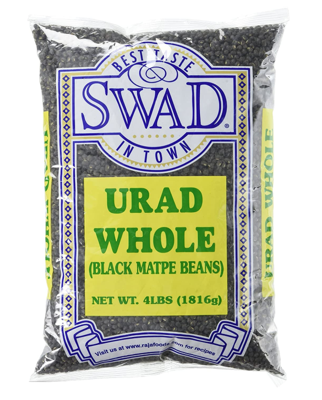 Swad Urad Whole, Black, 4-Pounds
