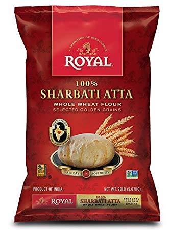 Royal Sharbati Atta Whole Wheat Flour 20lbs