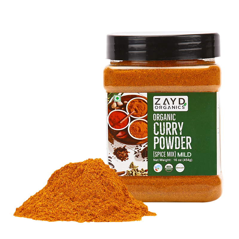 Zayd Organic Curry Powder Mild 16oz, USDA Organic Certified