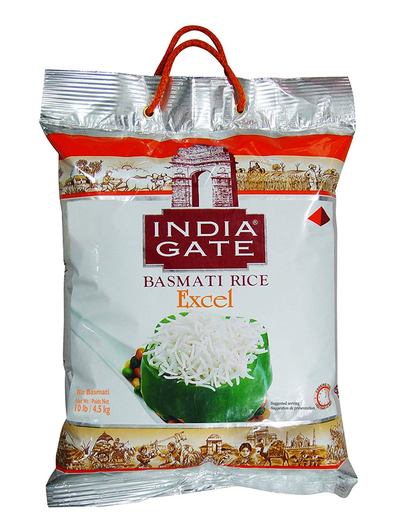 India Gate Excel Basmati Rice, 10-Pounds