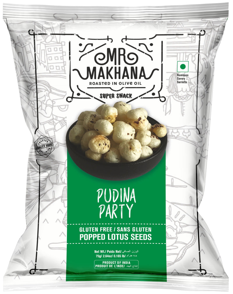 MR. Makhana Pudina Party - Flavored Makhana, 1-Pack