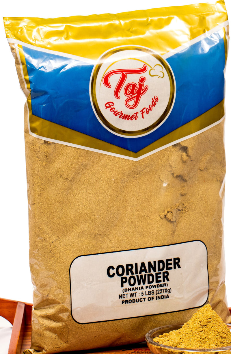 coriander powder by TAJ Fourment Foods now available at Gandhi Foods