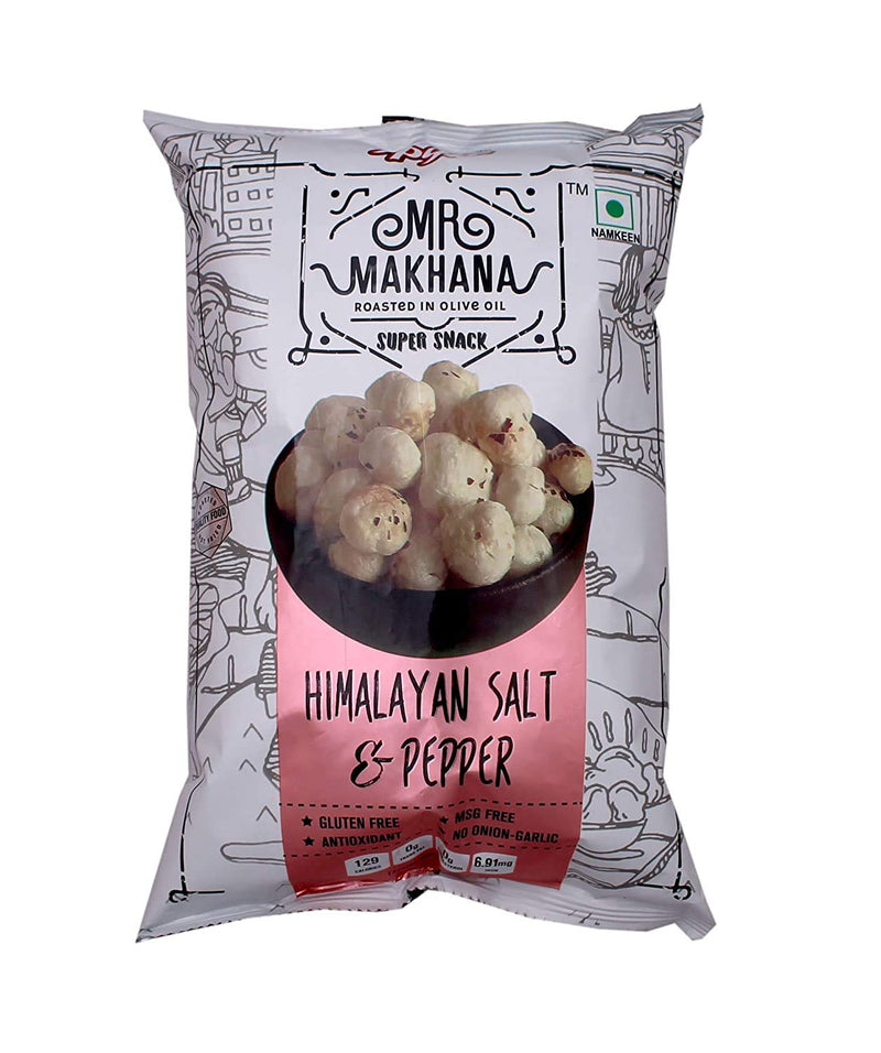 MR. Makhana Himalayan Salt & Pepper - Flavored Makhana, 1-Pack