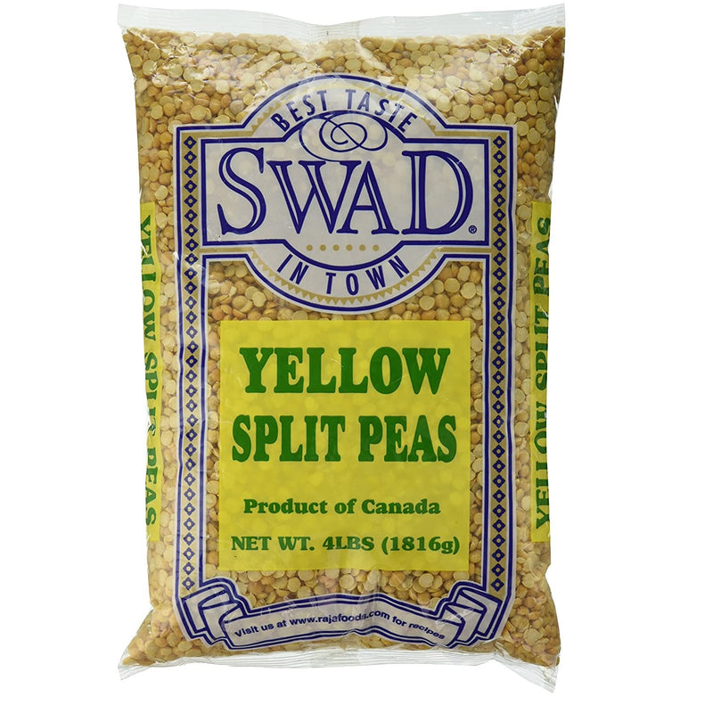 Swad Split Peas, Yellow, 4-Pounds