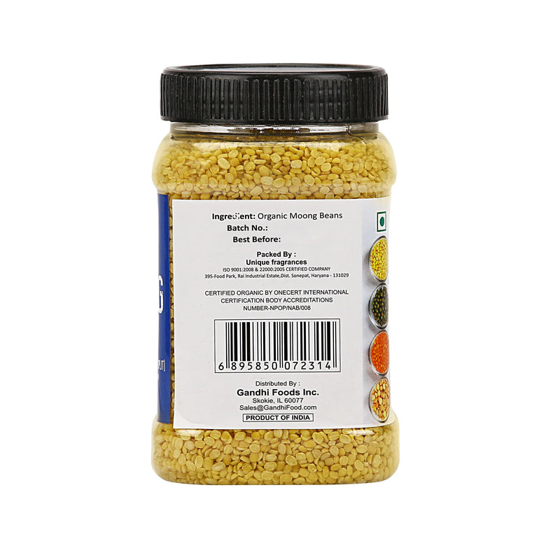 Zayd Organic Moong Dal (Moong Bean Wash Split) USDA Organic Certified, 1.7-Pounds