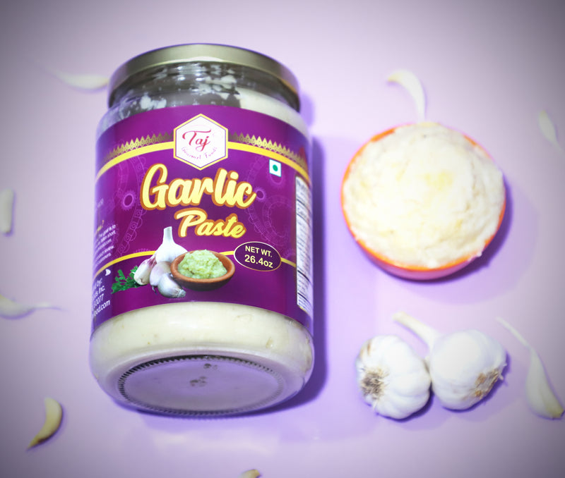 TAJ Garlic Paste (Ground Garlic), 750g available  at Gandhi Foods,  Indian food and grocery store