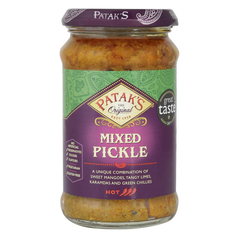 Pataks Hot Mixed Pickle - 283g  (10 Oz)