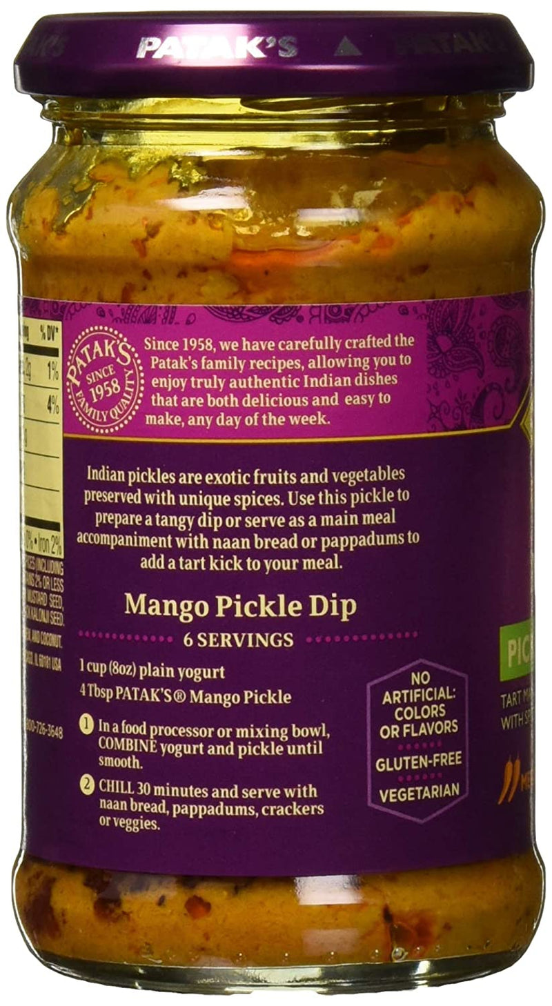 Patak's Mango Pickle Medium, 283g (10 Oz)