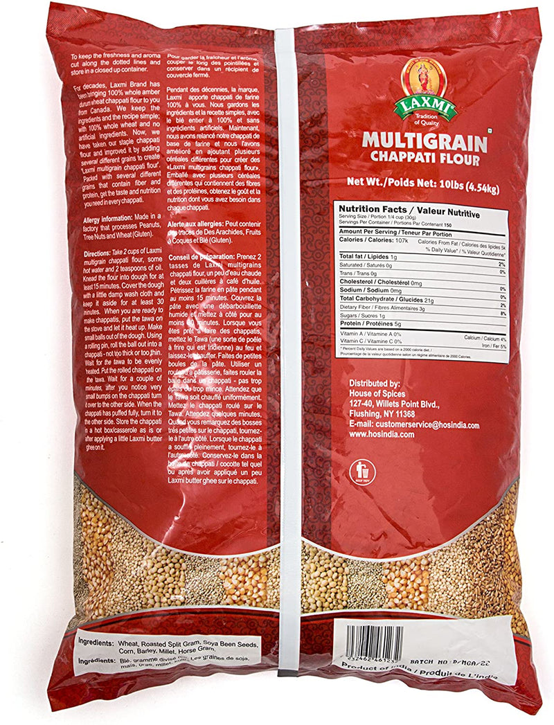 Laxmi Multigrain Chapati Flour - 10lb
