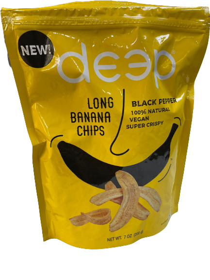 Deep Long Banana Chips Black Pepper  7oz (200g)